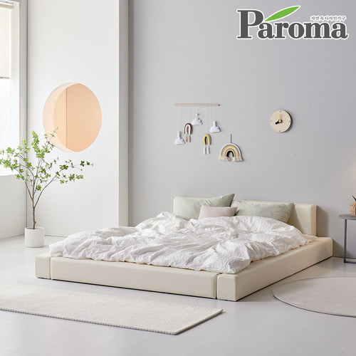 파로마-파로마 디어 낮은 저상형 침대 프레임 가죽 가드 1인용 E0등급 SS